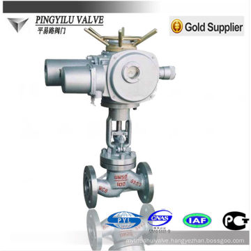 Safety stem Motorized cast steel globe valve